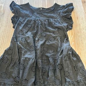 Women’s XL Cotton Black Eyelet Sundress